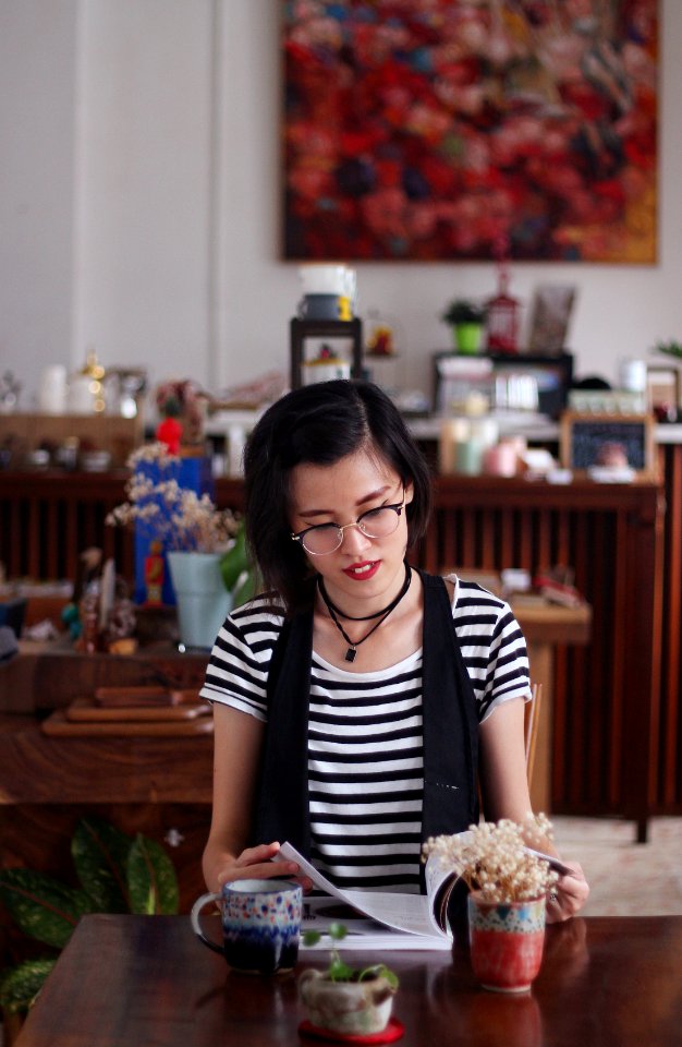 Glasses, Cafeshop, Book