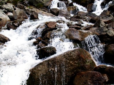 Waterfall, Water, Rock photo