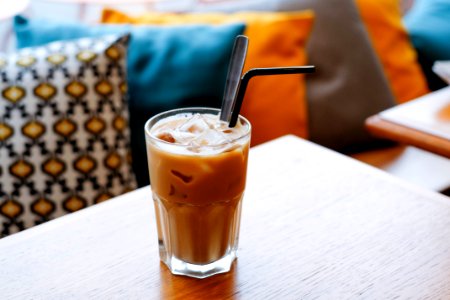 iced juice on table