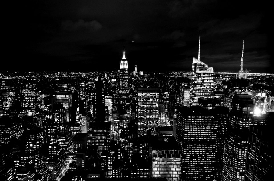 city building during night time photo