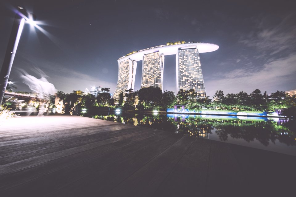 Marina bay s, Singapore, Long exposure