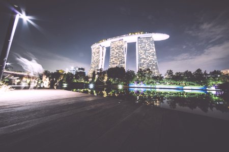 Marina bay s, Singapore, Long exposure photo