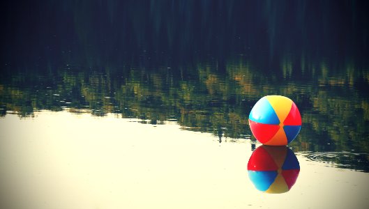 Water, Reflection, Ball