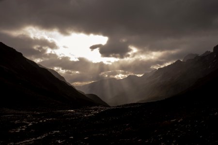 Torres del paine national park, Chile, Snow