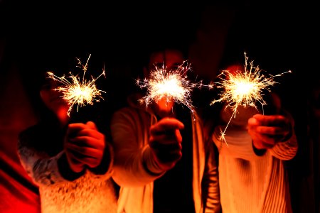 Newyear, Red, Fireworks