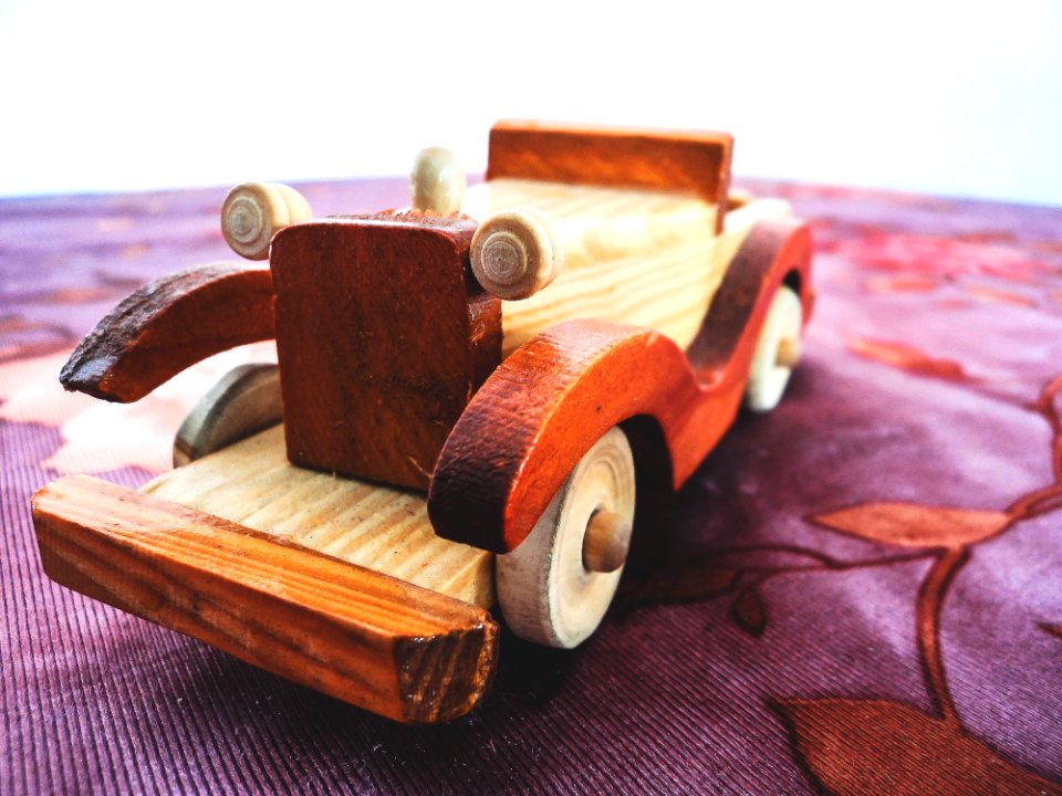 Toy, Wooden car, Car