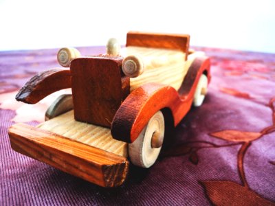 Toy, Wooden car, Car photo