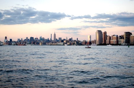 Empire state building, Hudson river, New york photo