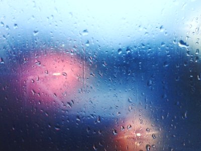 Glass, Blur, Rain photo
