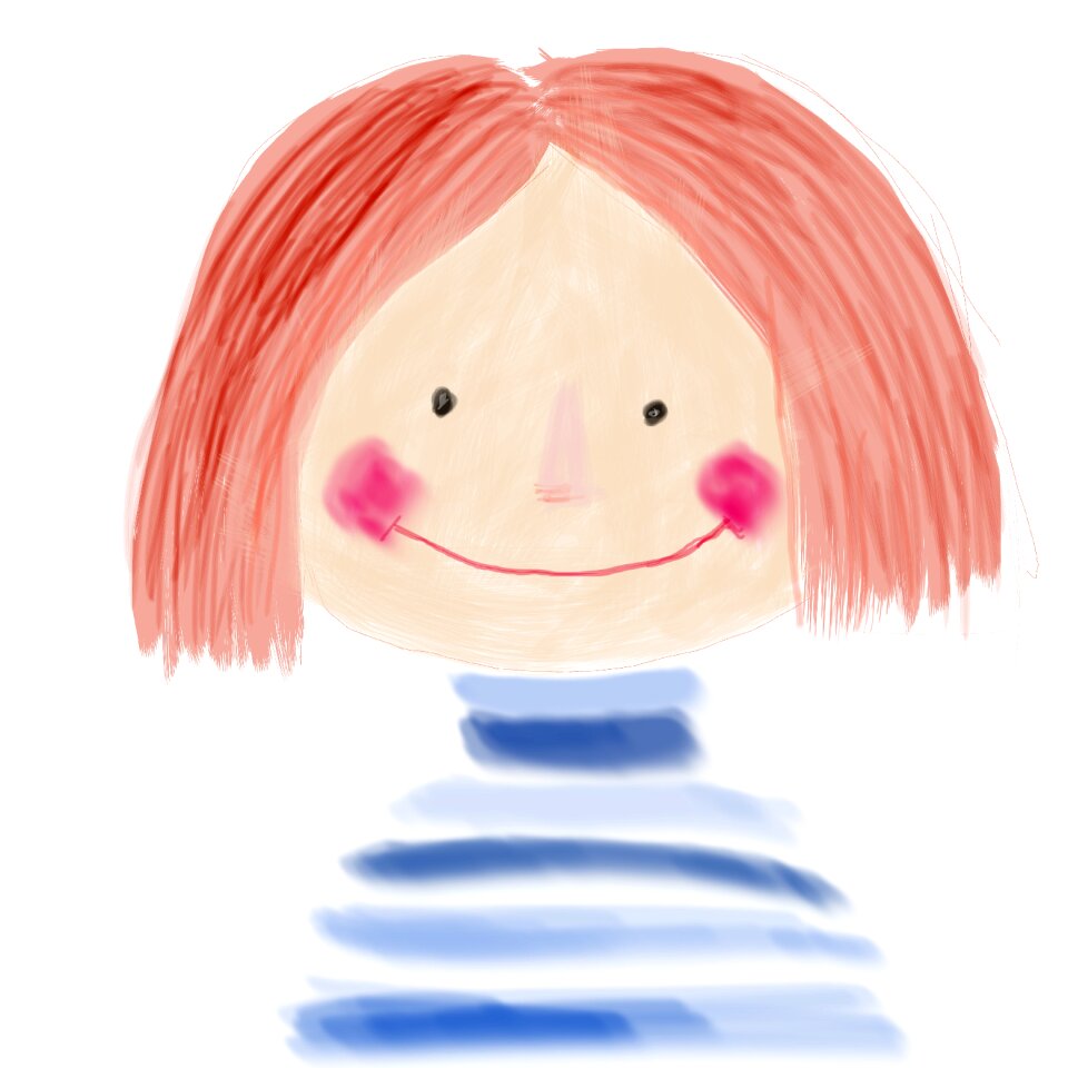 Girls cartoon doodle