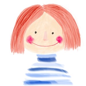 Girls cartoon doodle