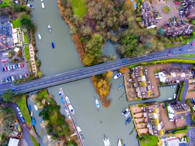 bird's eye view of gray road
