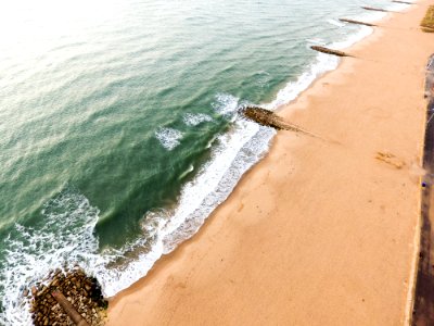 aerial view photography of beach during day photo