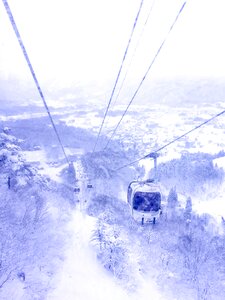 Winter mountain nature