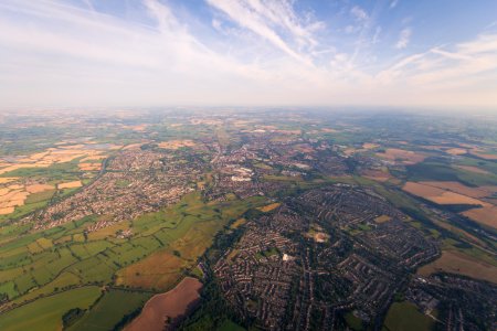 aerial view of town during daytime photo