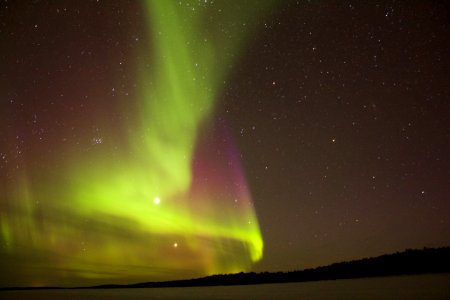 Aurora Borealis during night time
