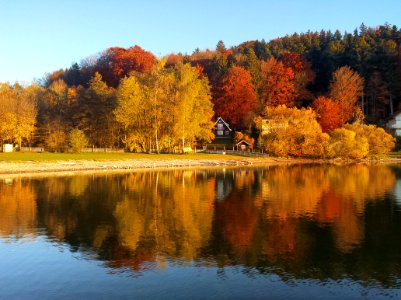 Wallersee, Austria, Autumn photo