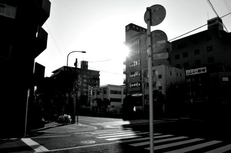 Light, Grayscale, Street photo