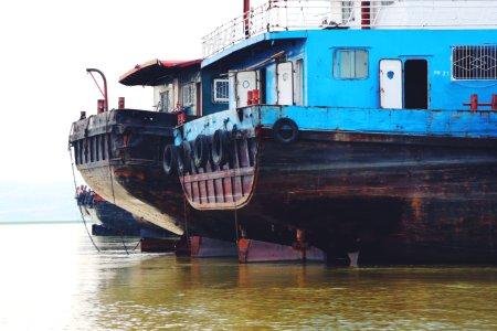 teal boat