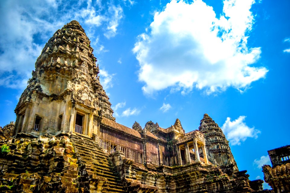 low angle photo of ancient temple