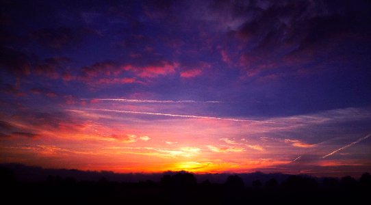 Germany, Clouds, Purple