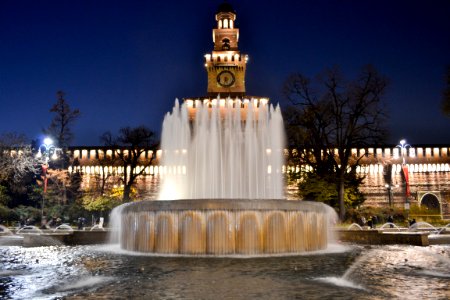 City, Night, Milan