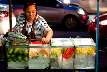 Bangkok, Sutthisan, Food street