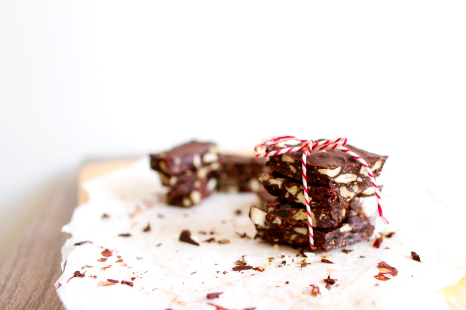 selective focus photo of food on top of white surface