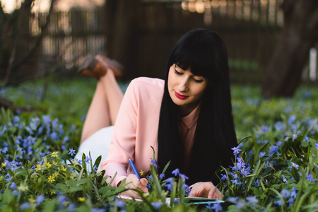 Outdoors portrait woman