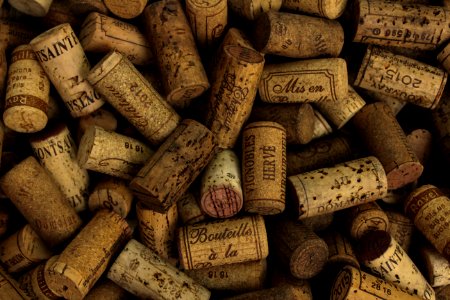 assorted printed cork stoppers