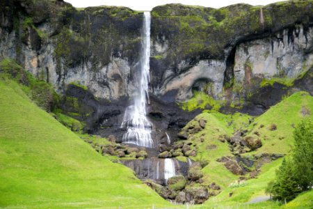 Icel, Waterfall, Green photo