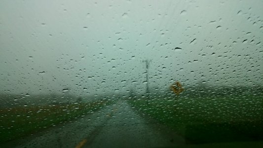 Countryside, Road, Rain