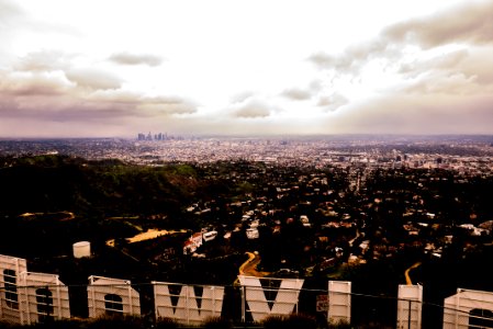Los angeles, Hollywood sign, United states photo
