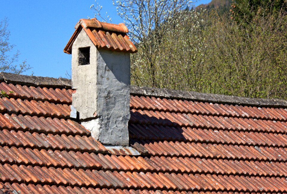 Fireplace architecture tile photo