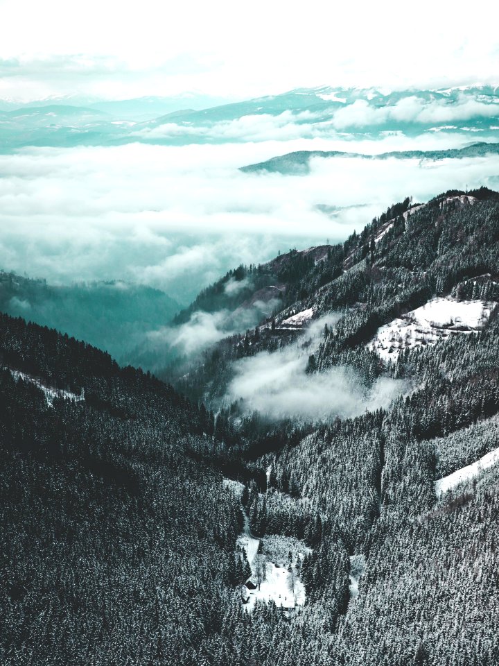 Blue, Moody, Mountains