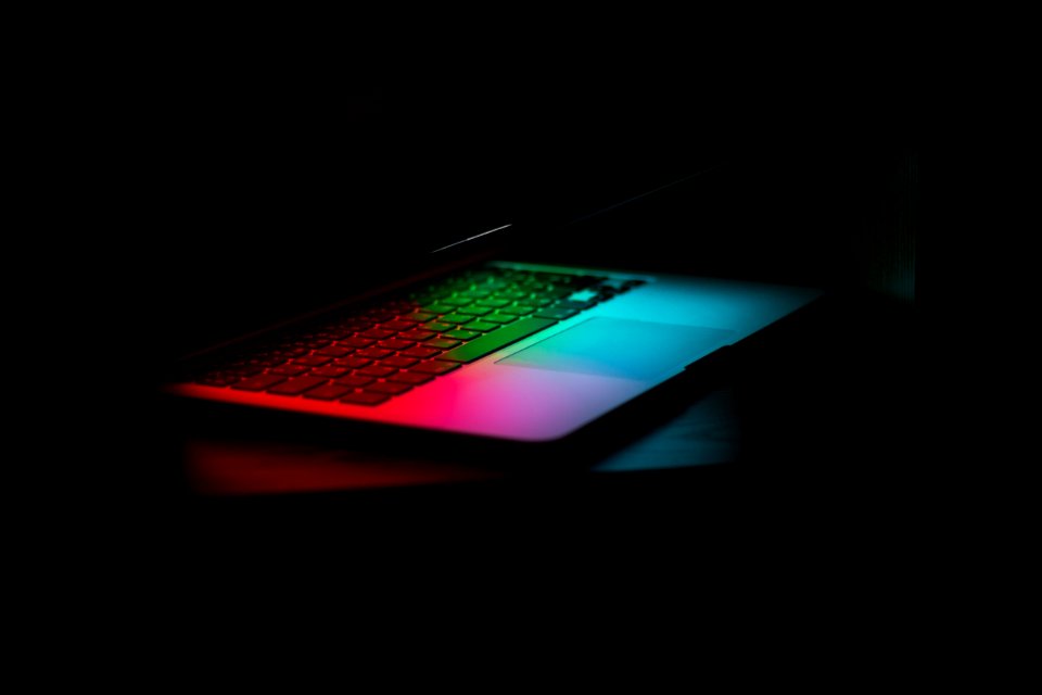silver laptop computer