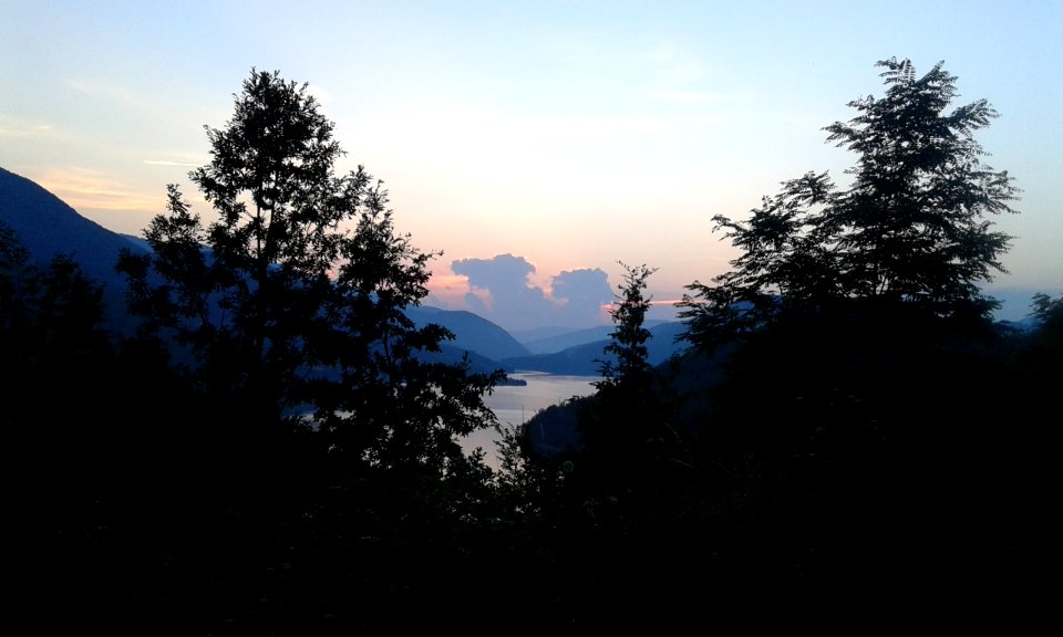 Gazivodsko jezero, Trees, Sunset