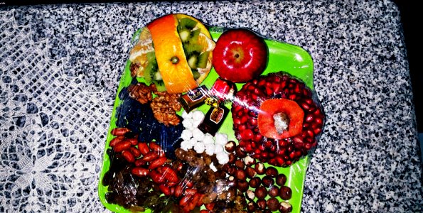 Fruits apple chocolate
