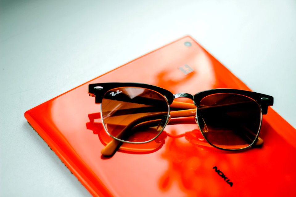 Red, Rayban, Glasses