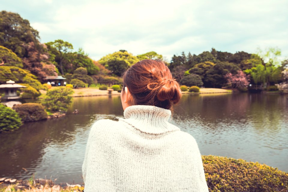 Japan, Kyoto, Lake