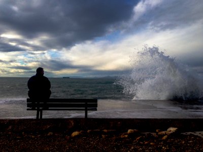 Wind, Scape, Bench