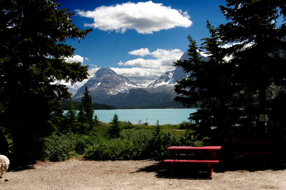 British columbia, Canada, Picnic table