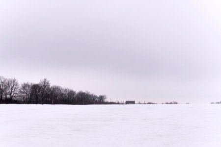 Snow, Scape, House