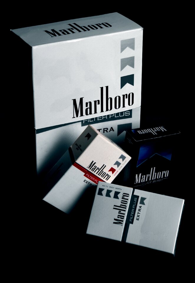 Smoking marlboro black smoke