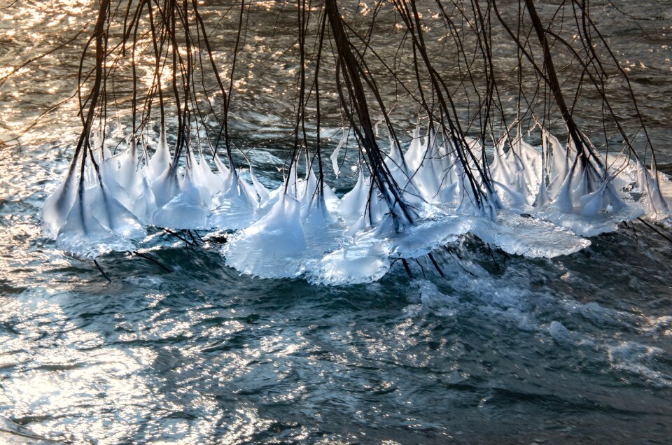 Snow wintry icicle
