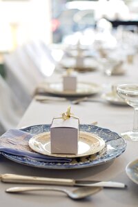 Fine china formal table wedding photo