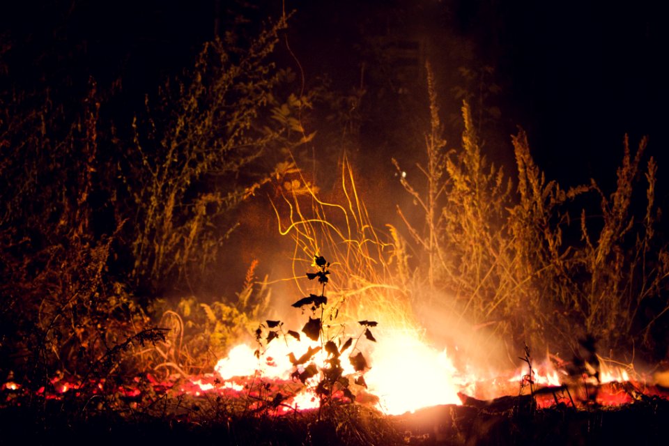 Night, Sizzling hot, Fiery