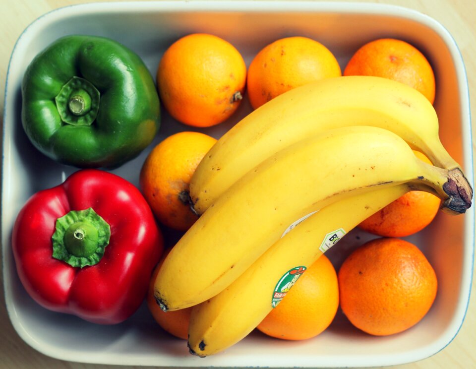 Fruits bananas bowl