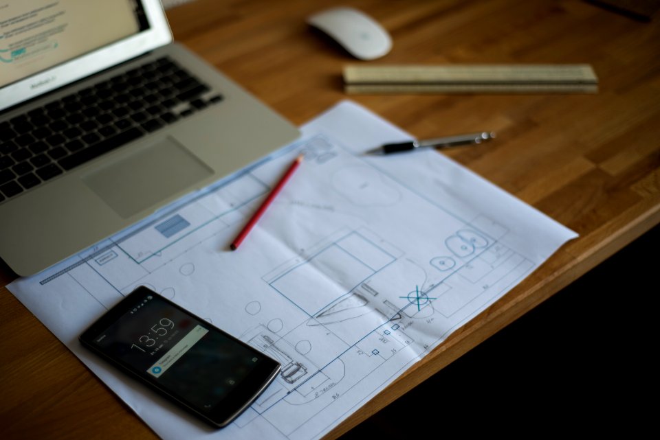 Workdesk, Macdesk, Wood table