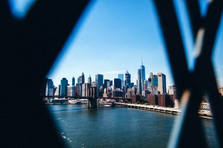 New york, Manhattan bridge, United states photo